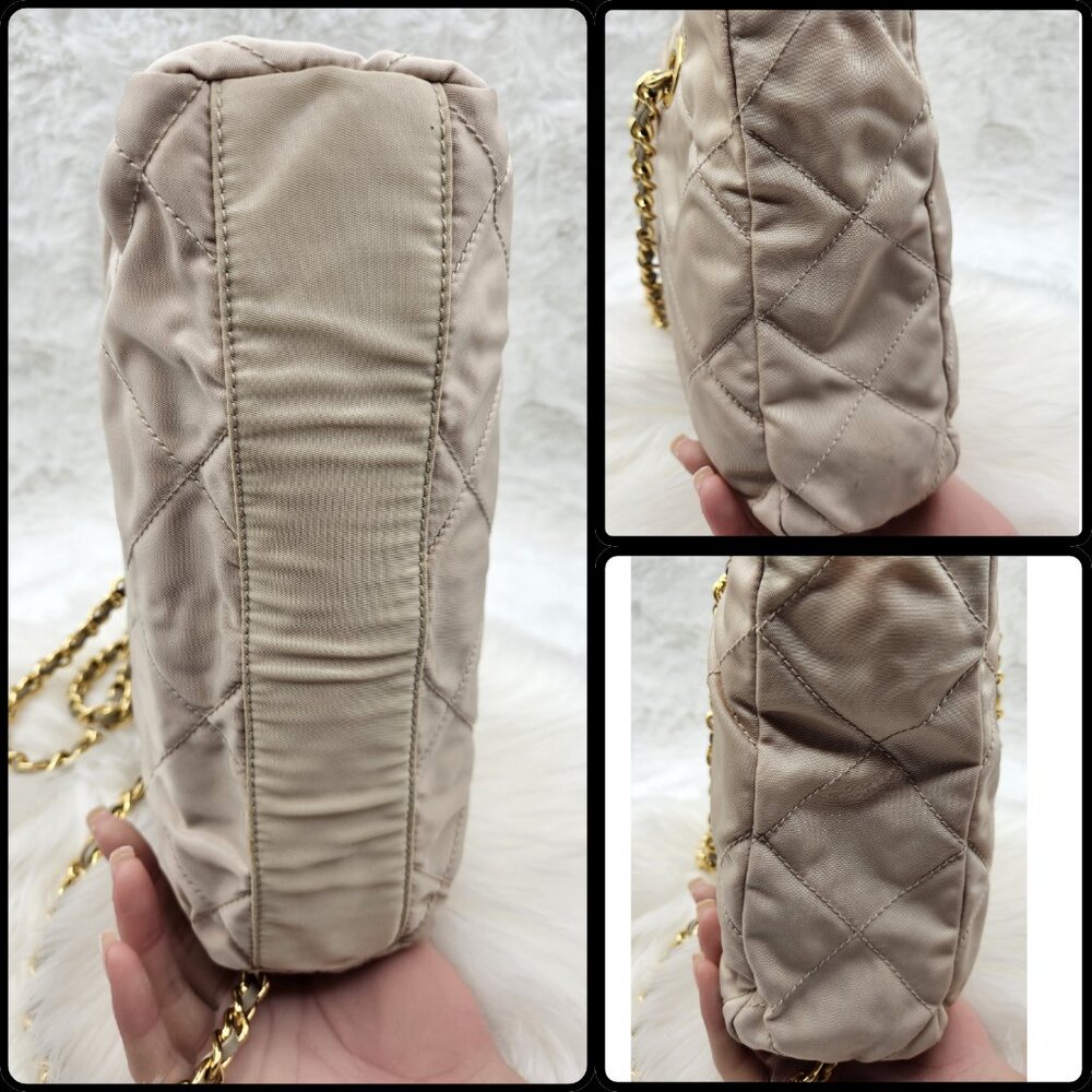 📌SOLD📌Prada  Quilted Nylon Chained Bag - Picture 13 of 17
